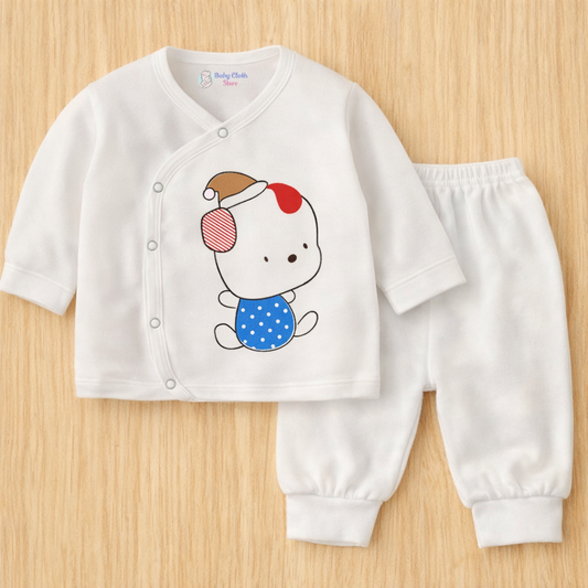 Soft Cotton Baby Clothing Set (Top & Bottom) – Gentle & Comfortable for Daily Wear