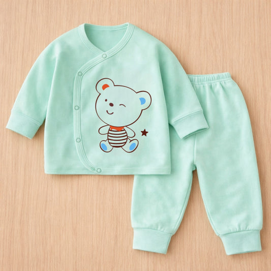 Soft Cotton Baby Clothing Set (Top & Bottom) – Gentle & Comfortable for Daily Wear