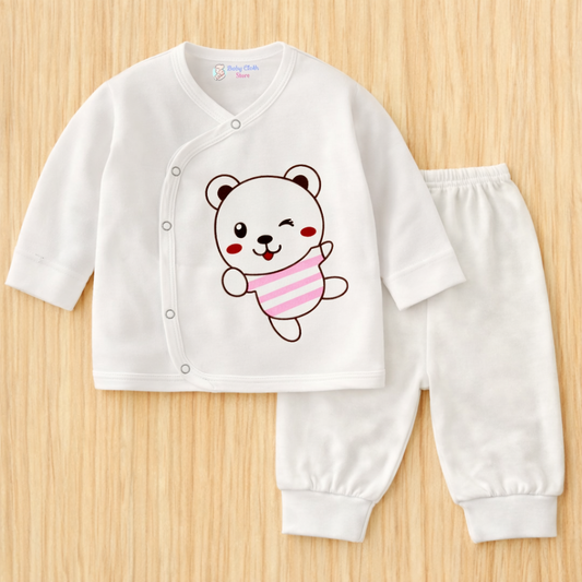 Soft Cotton Baby Clothing Set (Top & Bottom) – Gentle & Comfortable for Daily Wear