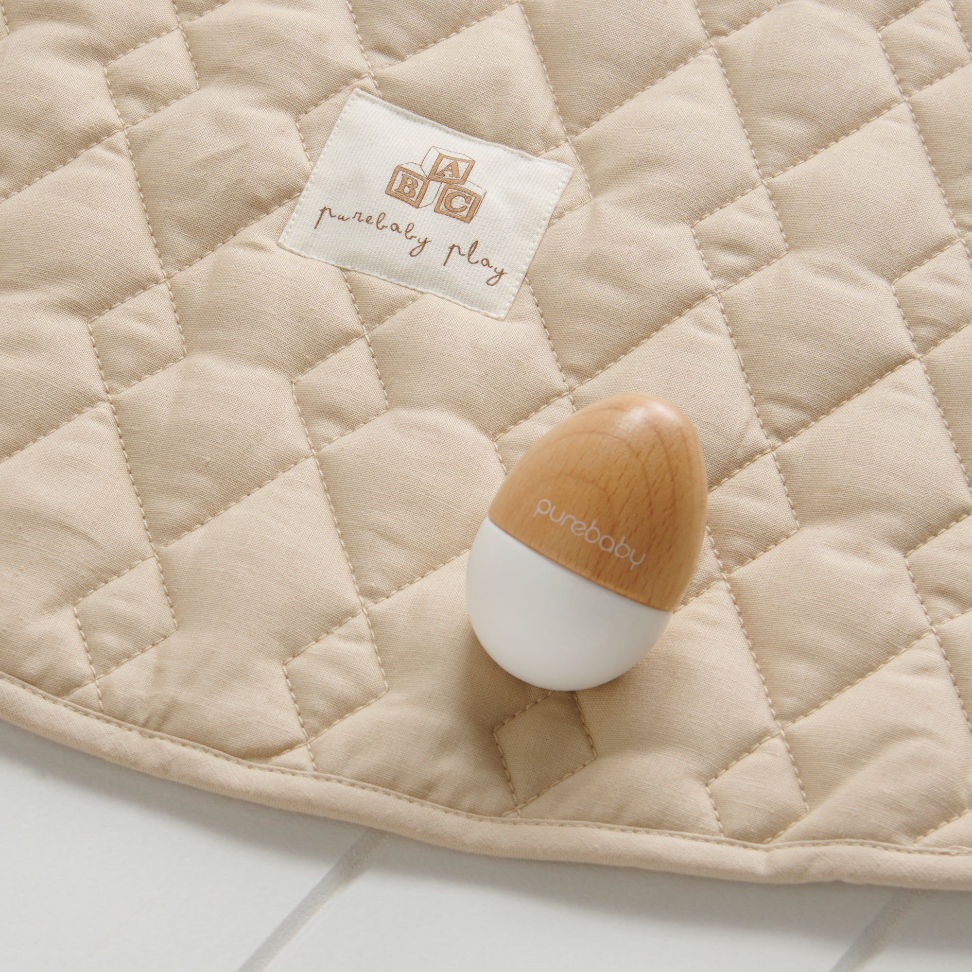Egg Shaker Toy on Play Mat