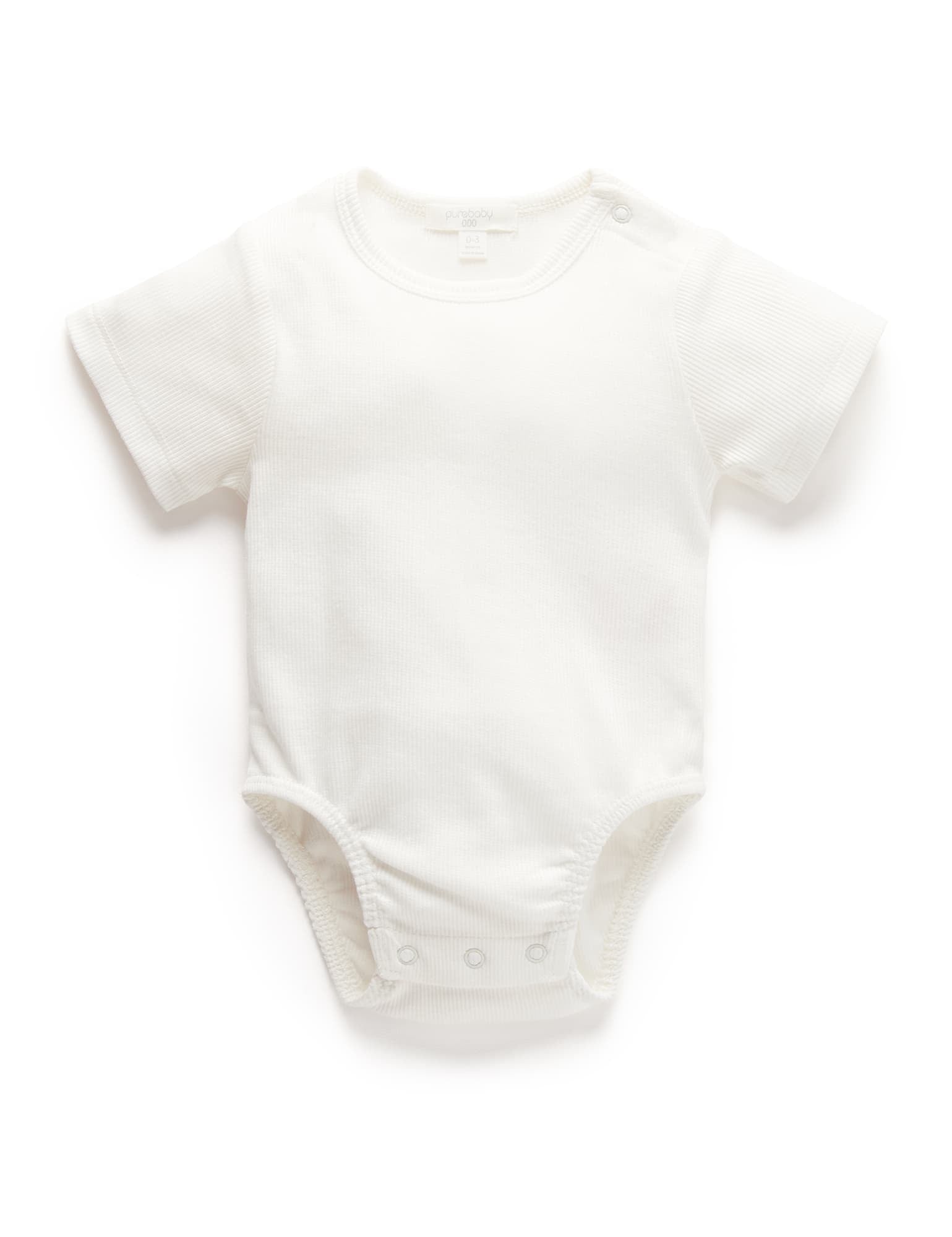 Short Sleeve Ribbed Bodysuit
