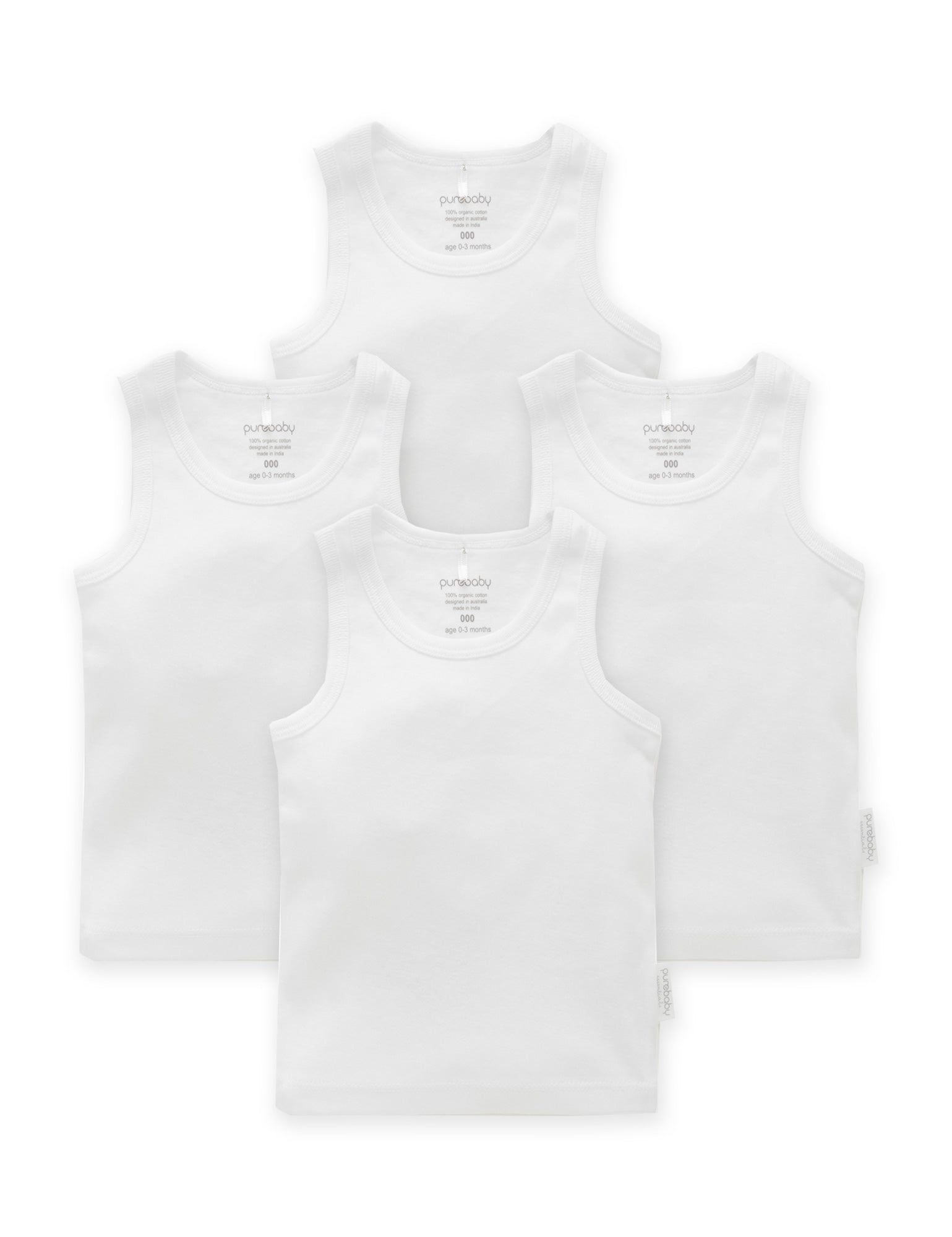 4 Pack Rib Singlet