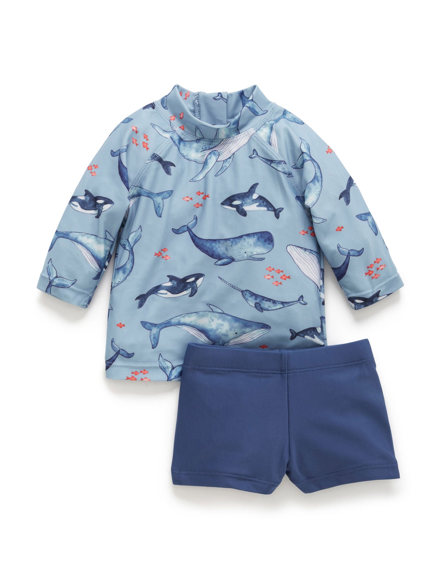 Whale Pod Long Sleeve Rashie Set