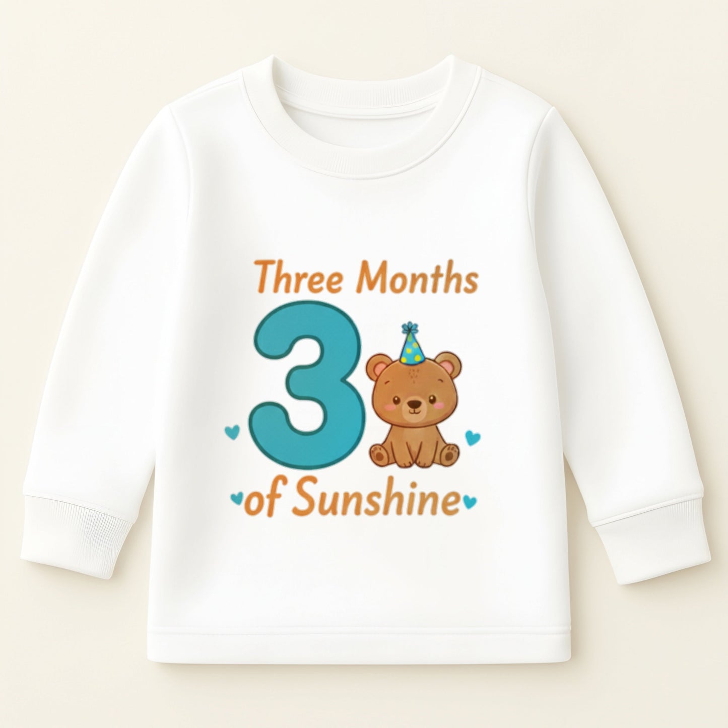 Three Month Baby Milestone Sweatshirt & Pyjama Set