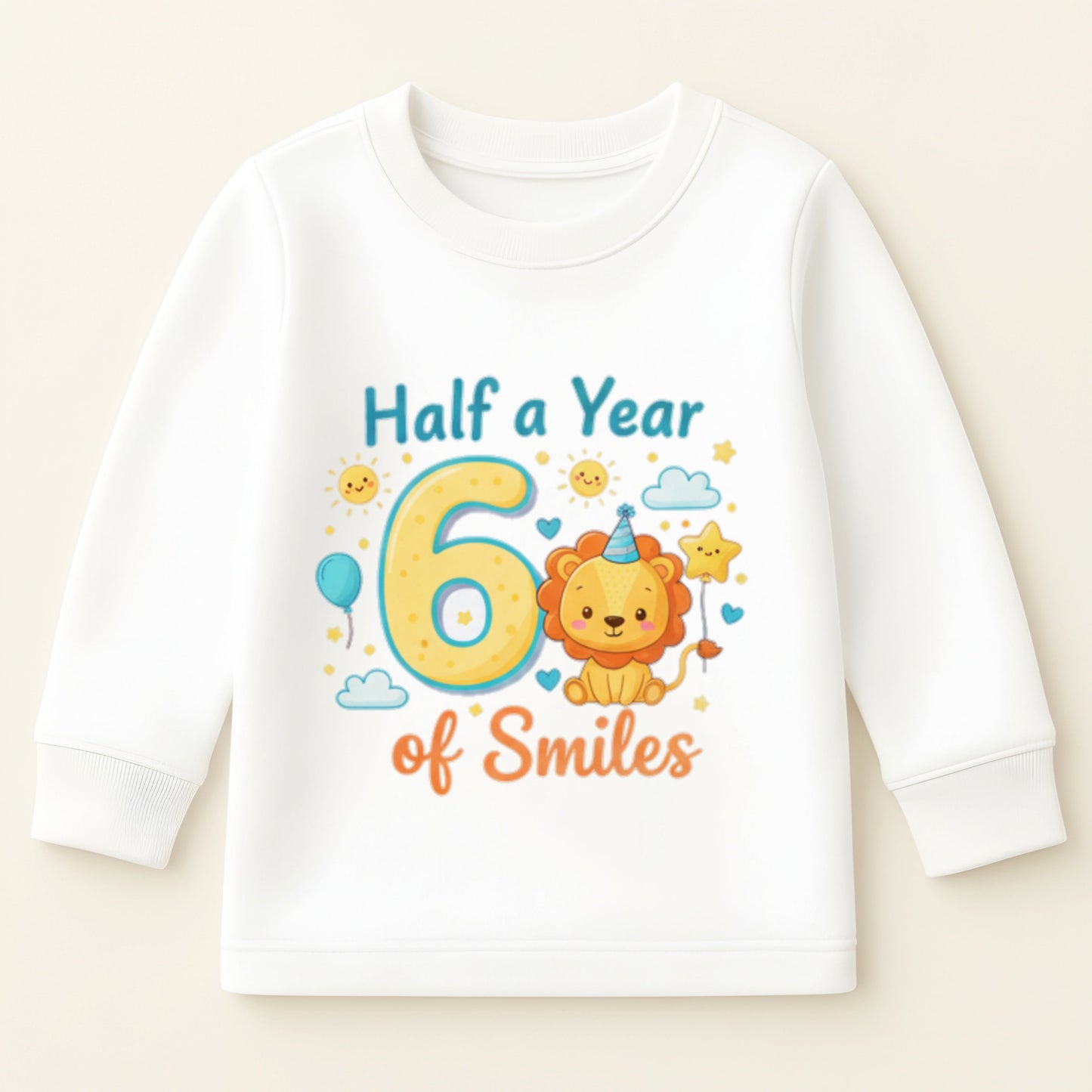 Six Month Baby Milestone Sweatshirt & Pyjama Set