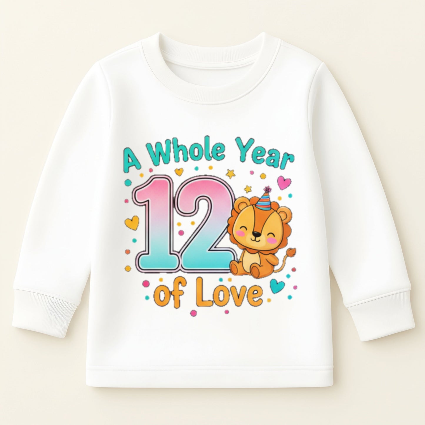 Twelve Month Baby Milestone Sweatshirt & Pyjama Set