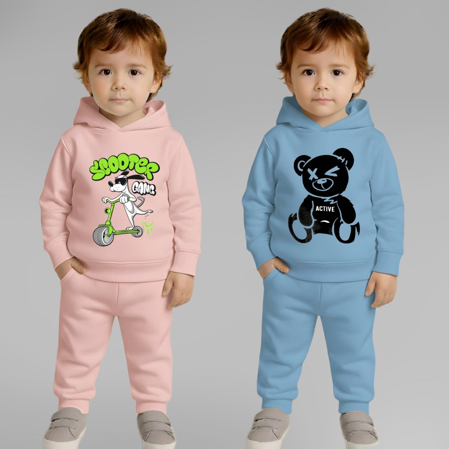 Pack Of 2 Baby  Clothing Set Hoodie And Lower