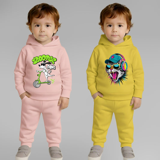 Pack Of 2 Baby  Clothing Set Hoodie And Lower