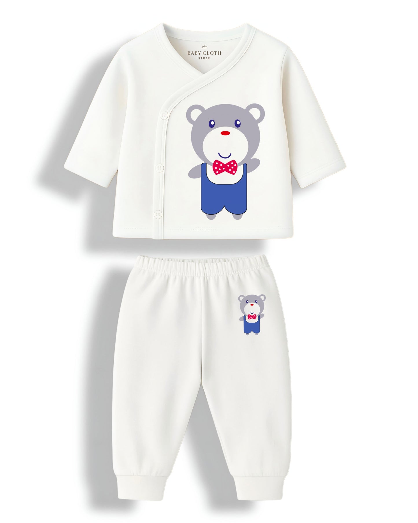 Baby Jhabla & Pyjama Set – Soft Cotton Care with Cute Print
