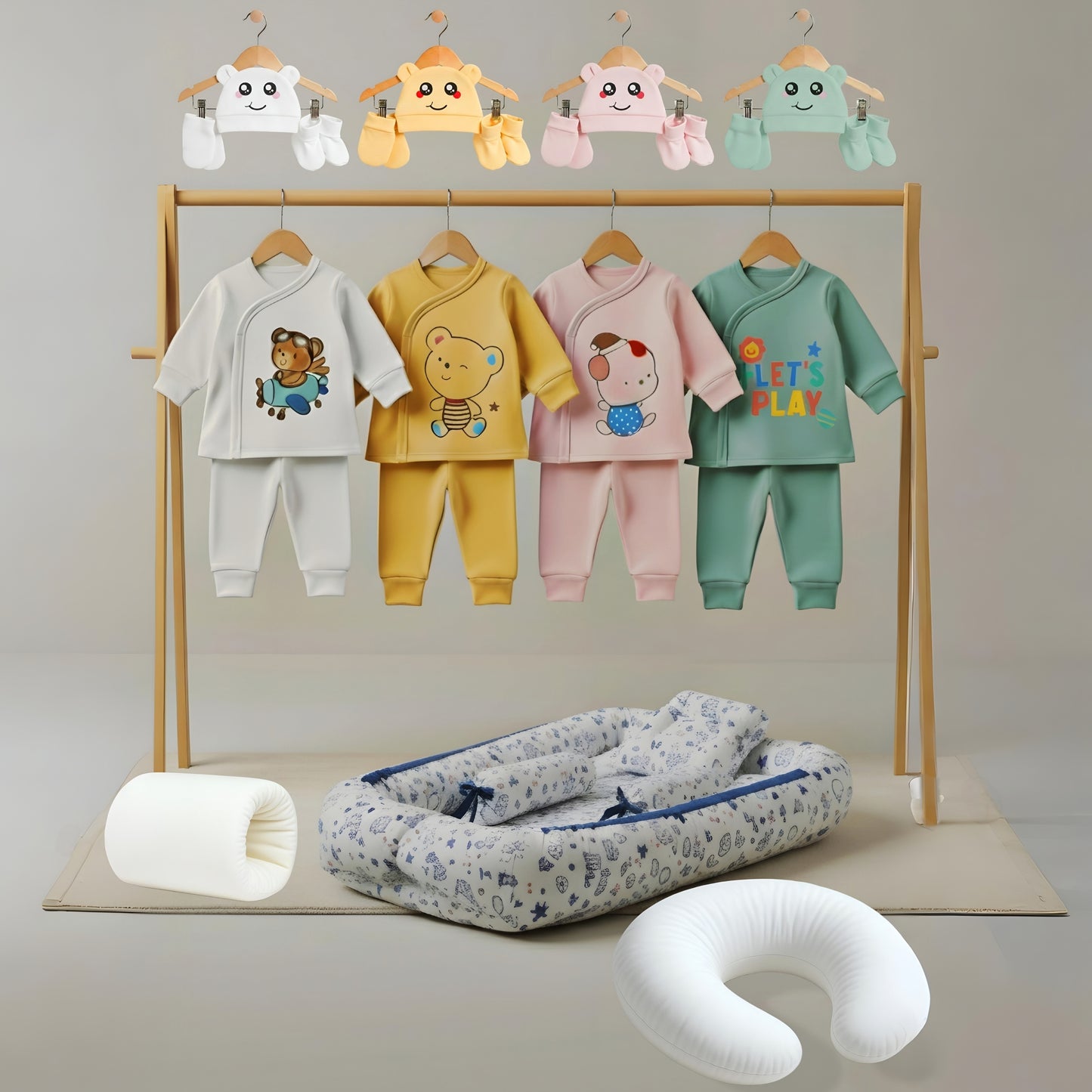 Newborn Essentials Cotton Clothing Set – Soft, Cozy & Gentle on Baby’s Skin