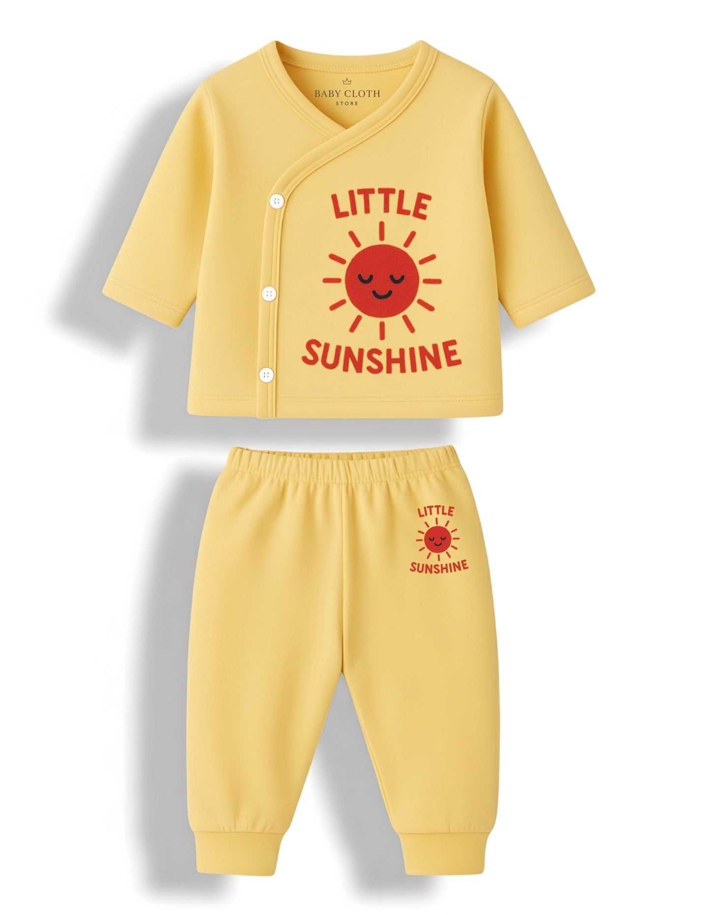 Baby Jhabla & Pyjama Set – Soft Cotton Care with Cute Print